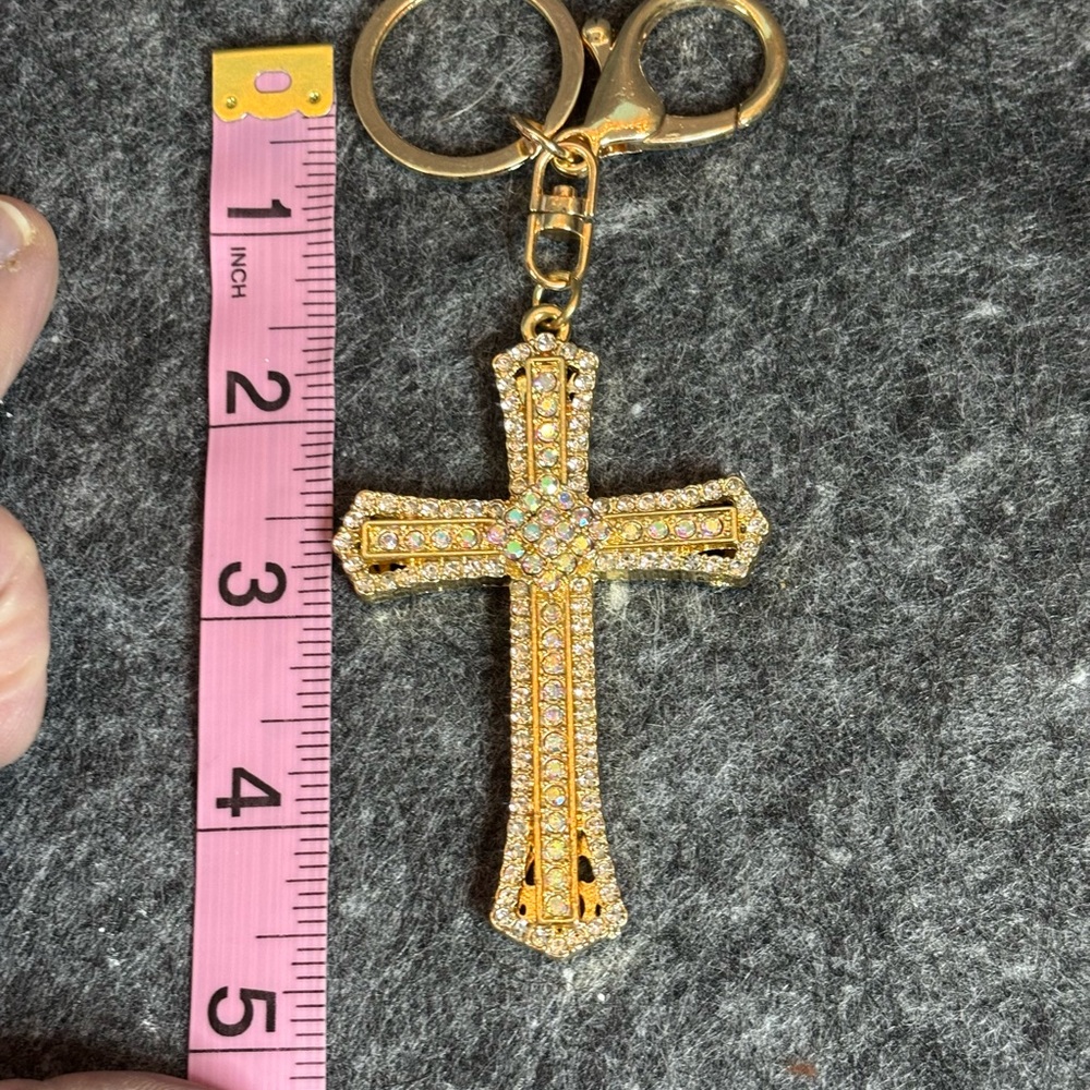 Cross with bling bag charm NWT - Picture 4 of 4